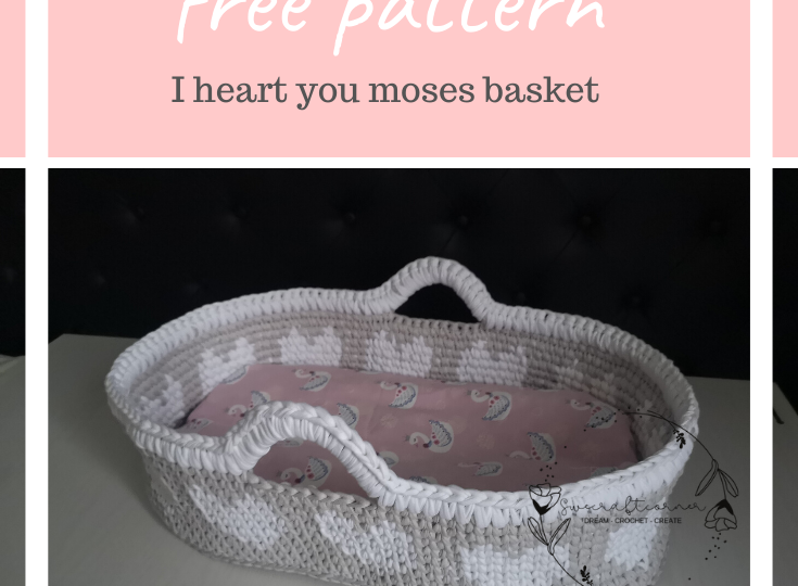 crochet doll moses basket pattern free