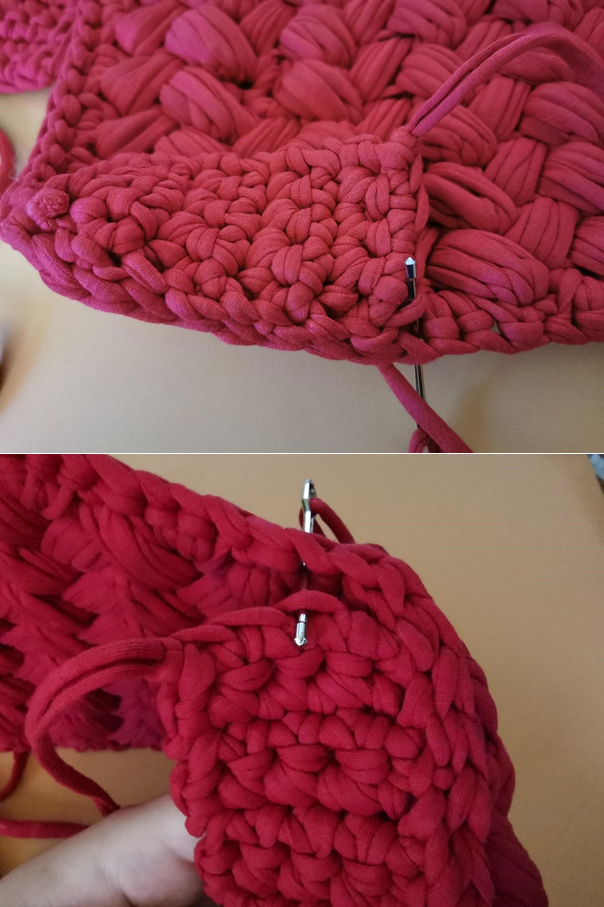 T-SHIRT YARN CLUTCH – FREE crochet pattern