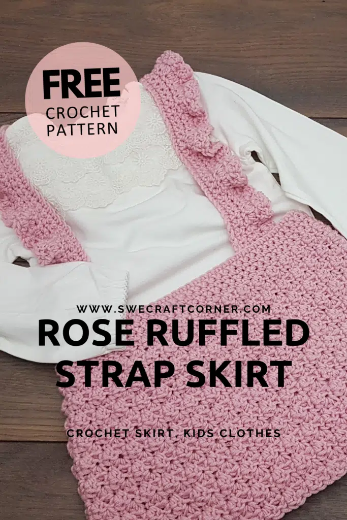 Rose ruffled strap skirt Pinterest 683x1024 - FREE crochet pattern - Yarn bowl