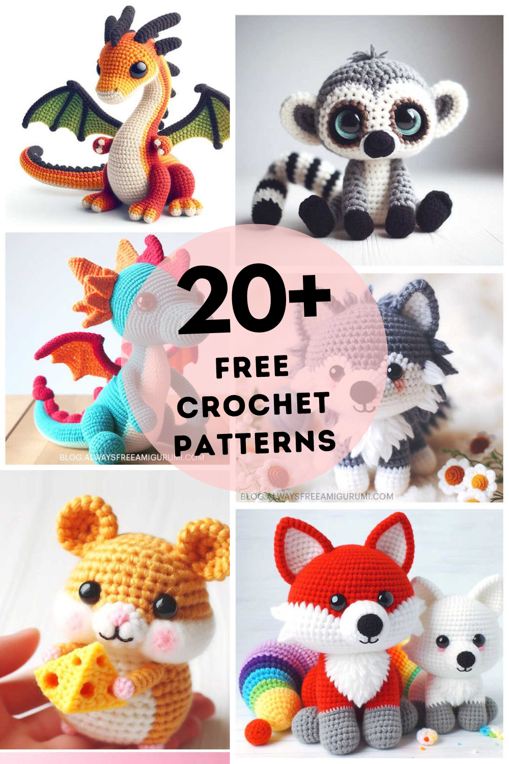 20+ FREE Amigurumi crochet patterns | Swecraftcorner