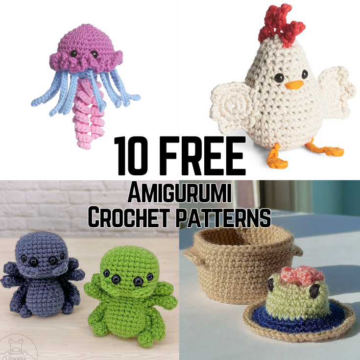 10 Supercute FREE Amigurumi Crochet Patterns!