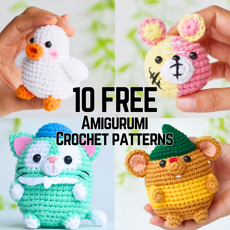 10 Awesome FREE Amigurumi Crochet Patterns!