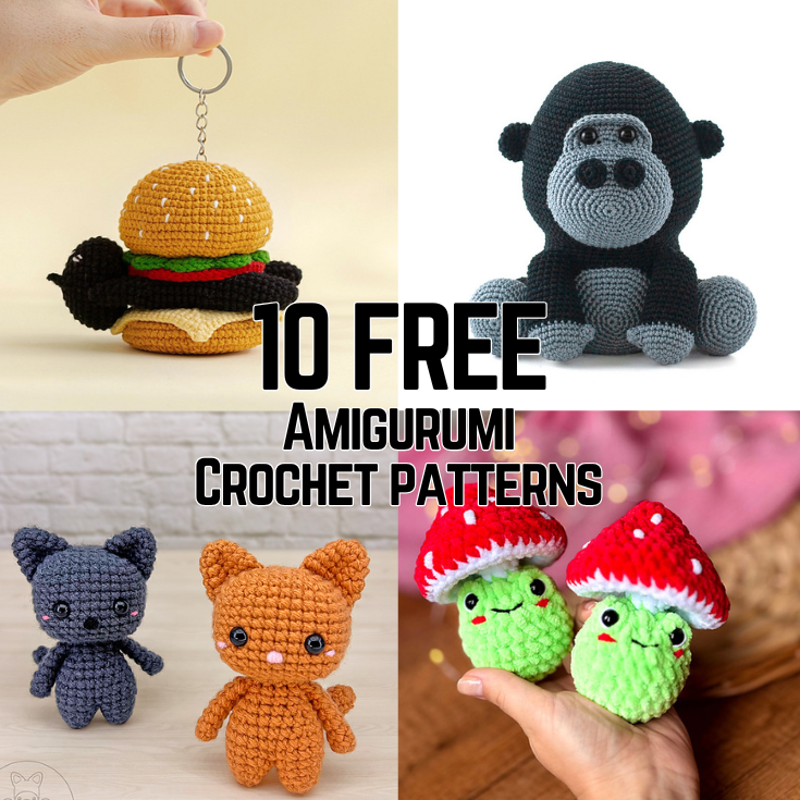 10 FREE Softies Crochet Patterns!